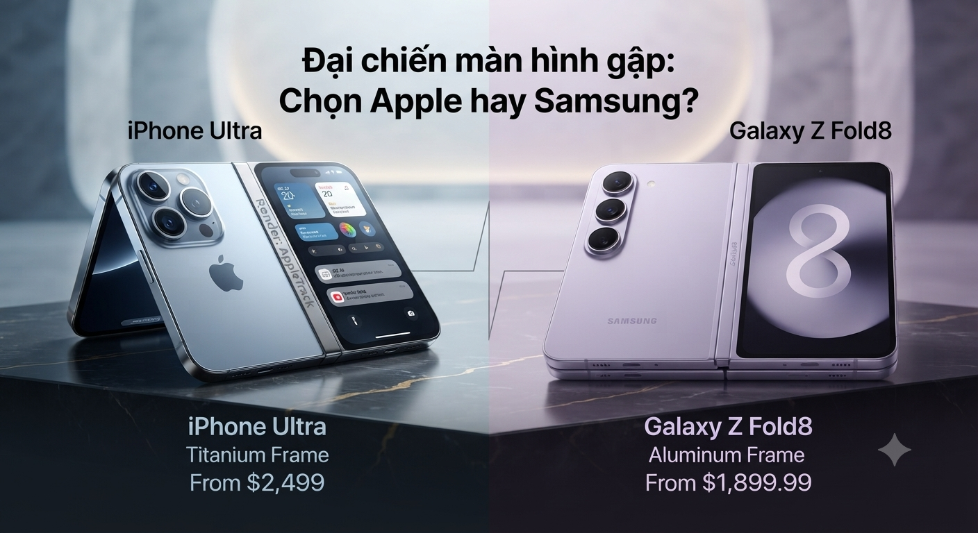 Cuộc Đối Đầu Giữa iPhone Ultra và Galaxy Z Fold8: Đẳng Cấp Hay Giá Cả?