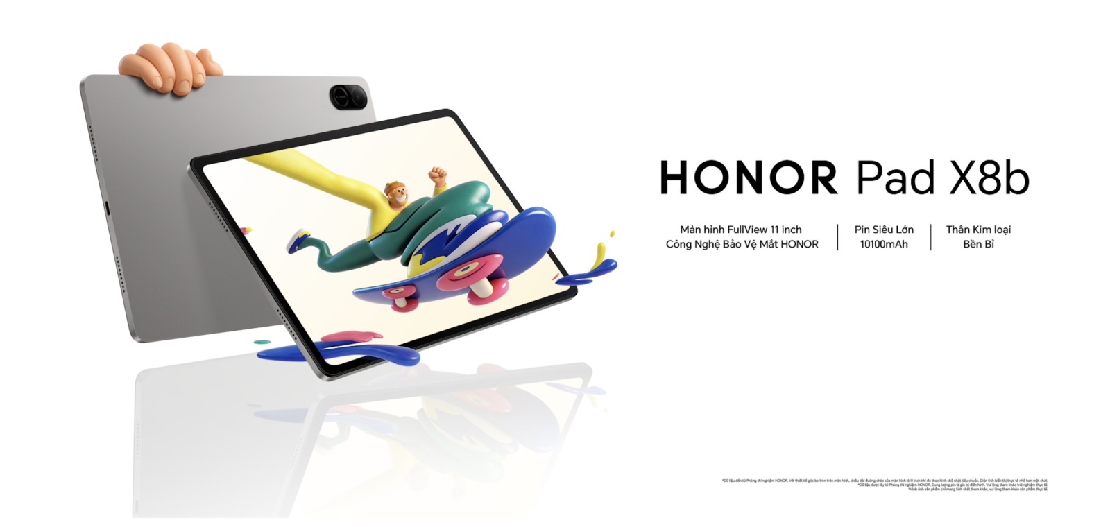HONOR Pad X8b: Máy Tính Bảng Siêu Mỏng Nhẹ Với Thời Gian Sử Dụng Ấn Tượng
