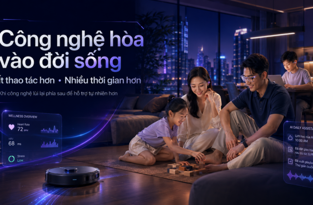 Khi sản phẩm định hình thói quen công nghệ: Tiêu chí để công nghệ lùi về phía sau và phục vụ cuộc sống