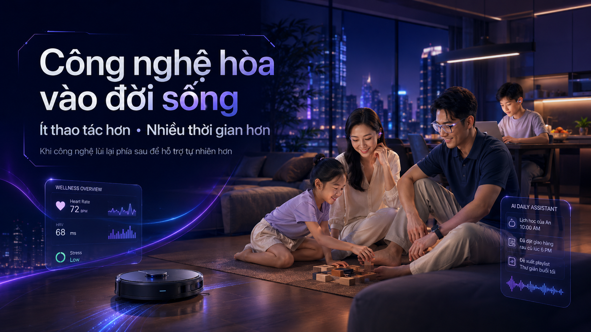 Khi sản phẩm định hình thói quen công nghệ: Tiêu chí để công nghệ lùi về phía sau và phục vụ cuộc sống