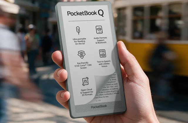 PocketBook Q: máy đọc sách bằng kích thước điện thoại, tập trung cho trải nghiệm đọc thuần túy