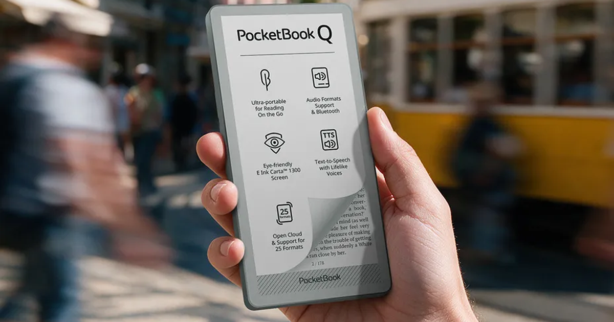 PocketBook Q: máy đọc sách bằng kích thước điện thoại, tập trung cho trải nghiệm đọc thuần túy