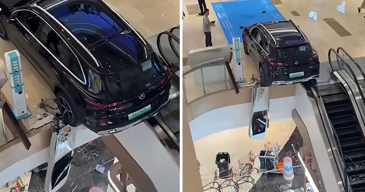 Mercedes GLC trượt qua lan can tại trung tâm thương mại Hà Bắc: diễn biến và những điều cần biết