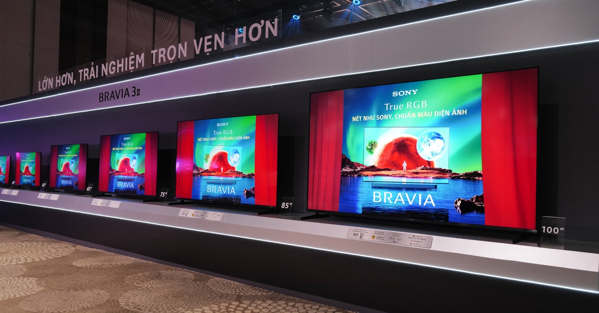 Sony BRAVIA 2026: Màn lớn 100 inch và dàn âm BRAVIA Theatre cho trải nghiệm xem bóng tối ưu