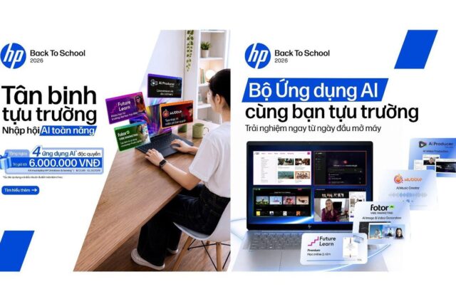 HP Back To School 2026: Gói quà AI 6 triệu cho người mua OmniBook và Gaming