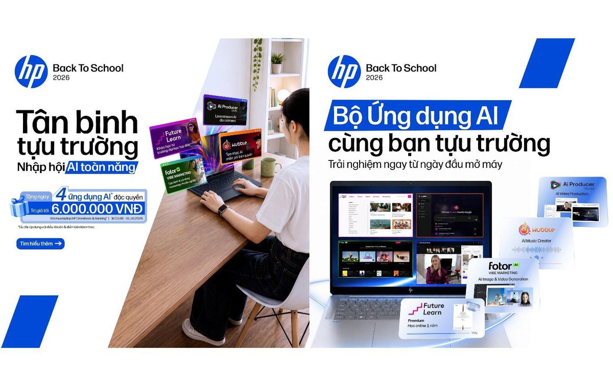 HP Back To School 2026: Gói quà AI 6 triệu cho người mua OmniBook và Gaming