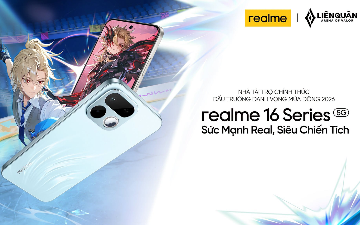 realme tăng tốc mảng Esports: đồng hành cùng Đấu Trường Danh Vọng Mùa Đông 2026