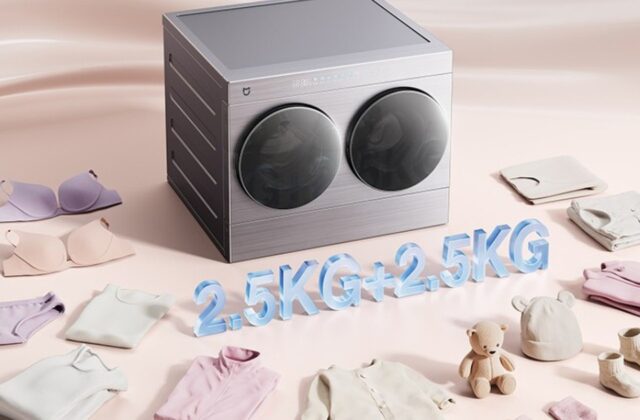 Máy giặt-sấy Mijia hai lồng: giải pháp tách riêng quần áo trong không gian nhỏ